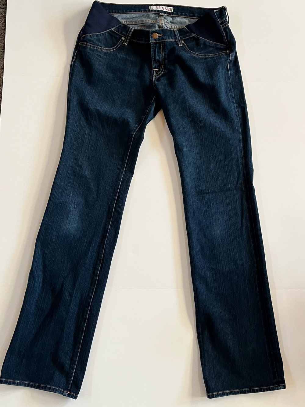 J Brand Mama J Dark Navy Flare Maternity Jeans, size 31